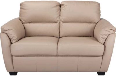 Collection Trieste Regular Leather Sofa - Taupe